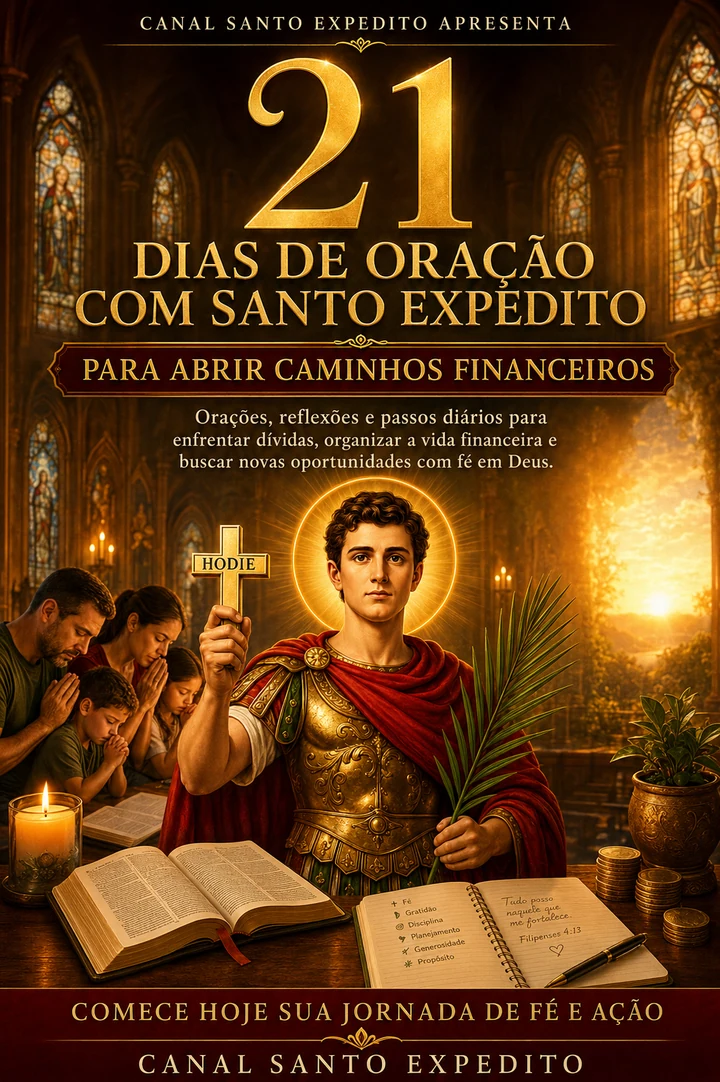 Capa do livro digital 21 Dias de Oração com Santo Expedito